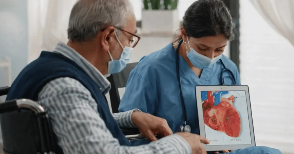 Patient consulting cardiologist at EPIC Hospital, best heart hospital in Ahmedabad