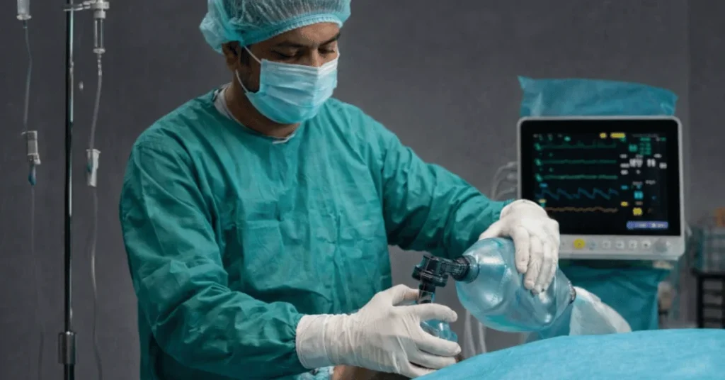 Cardiologist performing coronary angiography treatment at EPIC Hospital Ahmedabad