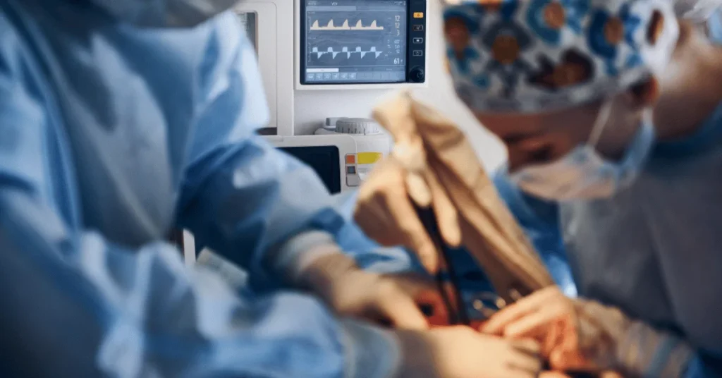 Cardiac surgeon performing bypass surgery at EPIC Hospital, best CABG centre in Ahmedabad Gujarat