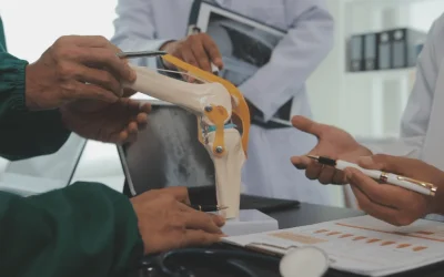 Best knee replacement surgeon consulting patient at EPIC Hospital Ahmedabad