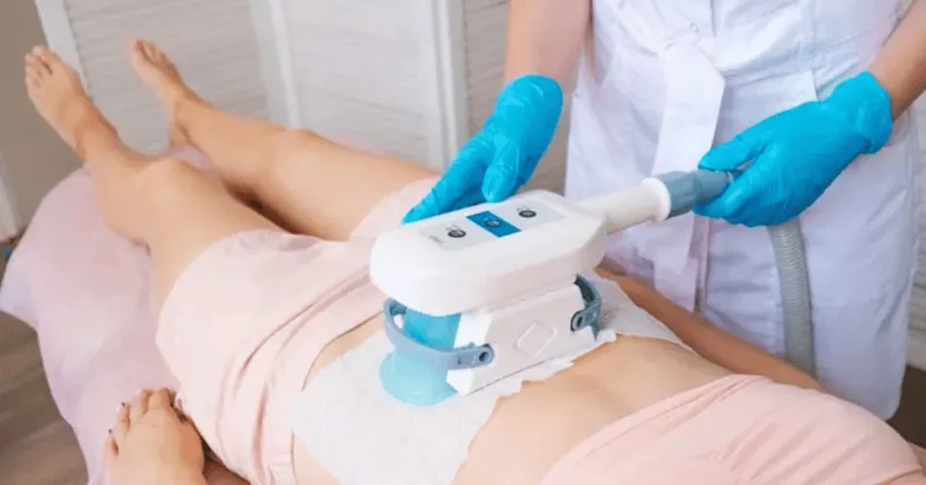 Interventional pulmonologist preparing cryotherapy equipment at EPIC Hospital Ahmedabad
