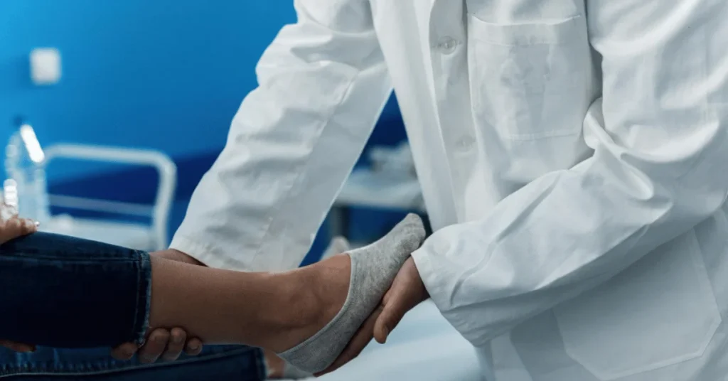 Orthopaedic surgeon performing foot and ankle surgery at EPIC Hospital Ahmedabad