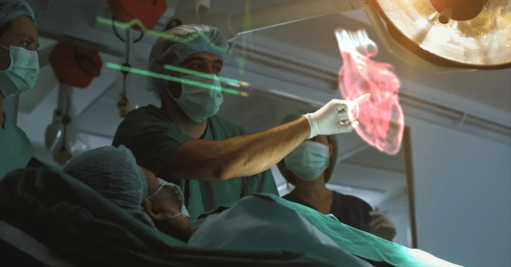 Cardiologist performing emergency heart attack treatment at EPIC Hospital Ahmedabad