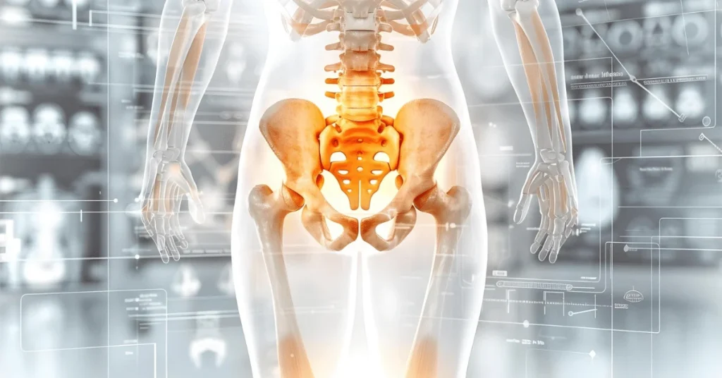 Orthopaedic surgeon reviewing hip X-ray with patient at EPIC Hospital Ahmedabad