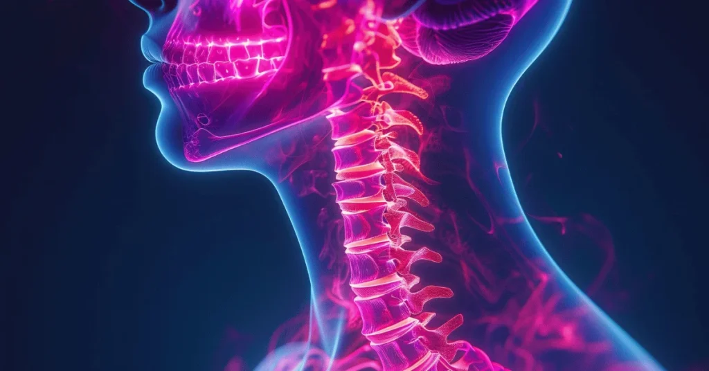 Cervical spine surgeon examining a patient's neck at EPIC Hospital Ahmedabad