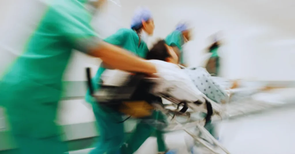 Multi-specialist trauma team providing poly trauma treatment at EPIC Hospital Ahmedabad