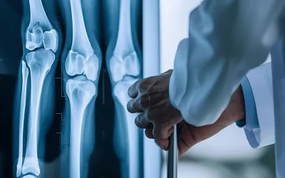 Orthopaedic surgeon explaining knee replacement options to a patient at EPIC Hospital Ahmedabad