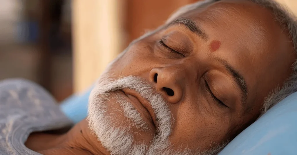 Specialist explaining sleep apnoea and a CPAP device to a patient at EPIC Hospital Ahmedabad