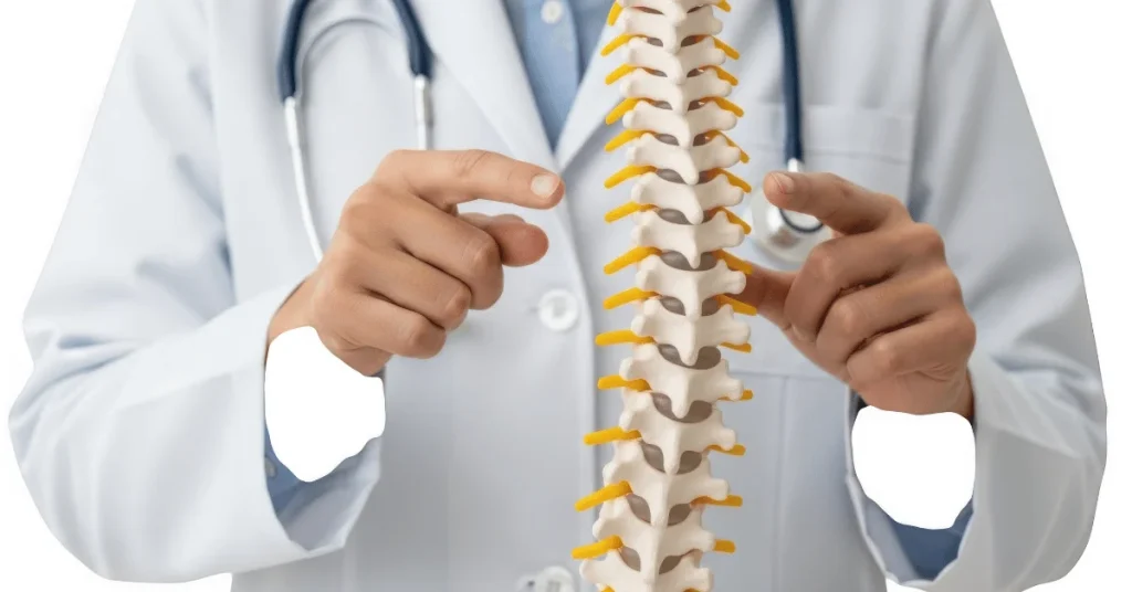 Spine surgeon reviewing spinal MRI at EPIC Multispecialty Hospital Ahmedabad