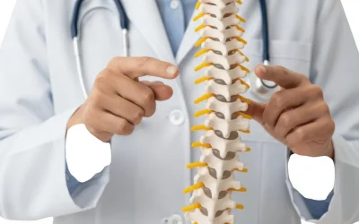 Spine surgeon reviewing spinal MRI at EPIC Multispecialty Hospital Ahmedabad