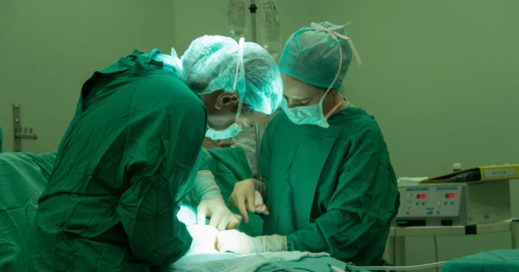 Cardiac surgeon preparing for valvular heart surgery at EPIC Hospital Ahmedabad