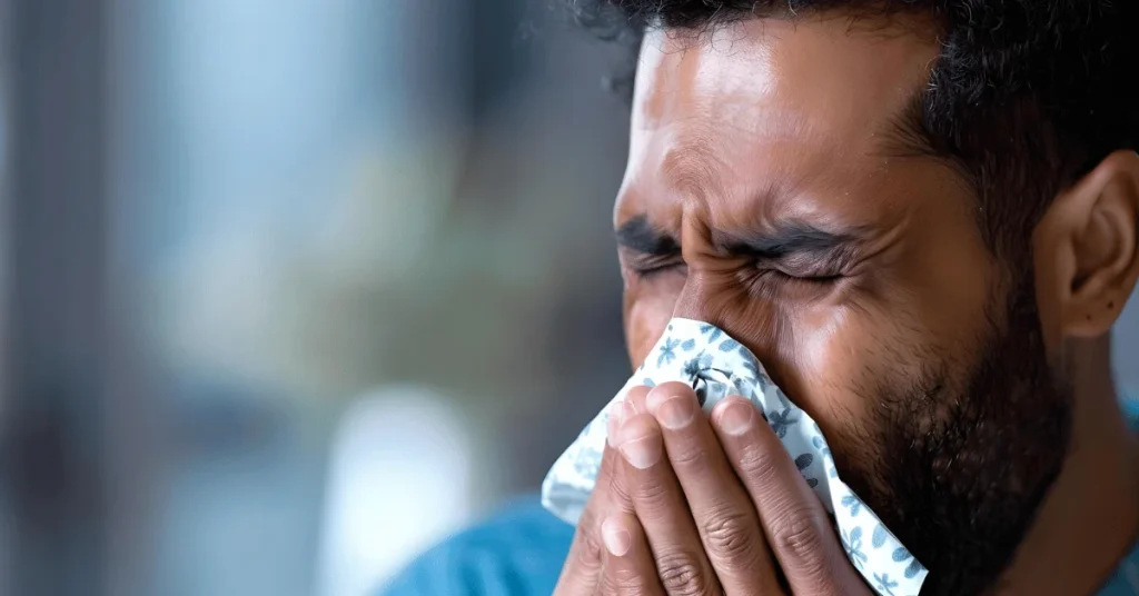 Doctor assessing a patient with a persistent cough at EPIC Hospital Ahmedabad