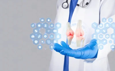 Joint replacement doctor consulting with a patient about joint pain at EPIC Hospital Ahmedabad
